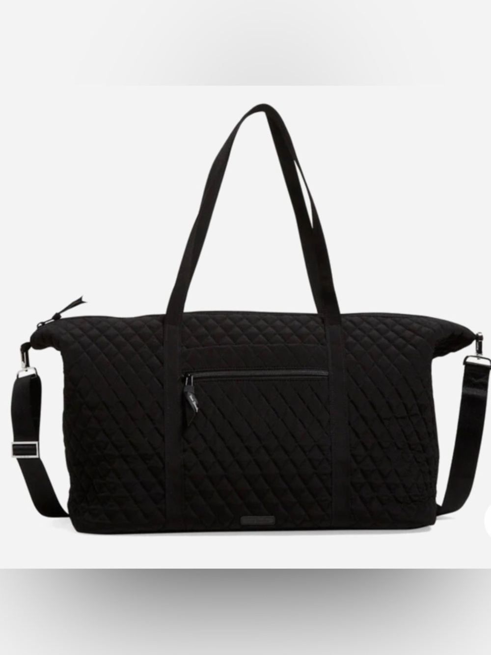 Vera Bradley Black Quilted Deluxe Travel Weekender Tote